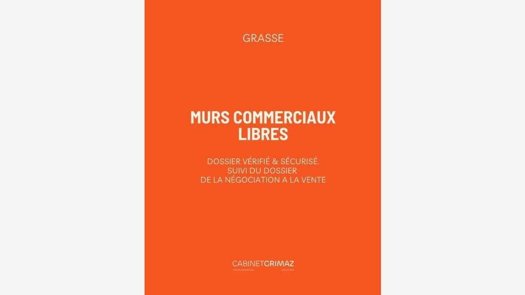 Vente murs restaurant libres à Grasse