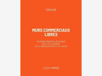 Vente murs restaurant libres à Grasse