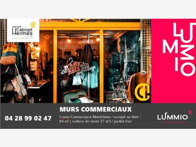 Cède local commercial 84m² parfait état Montélimar