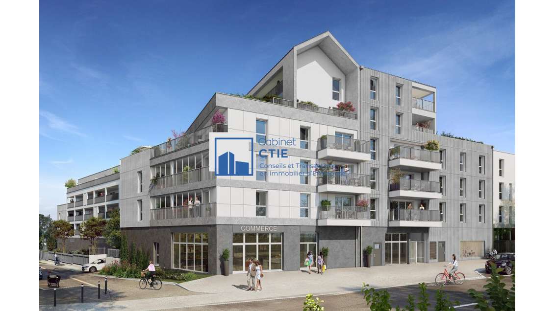 À vendre local commercial neuf 99m² Nantes