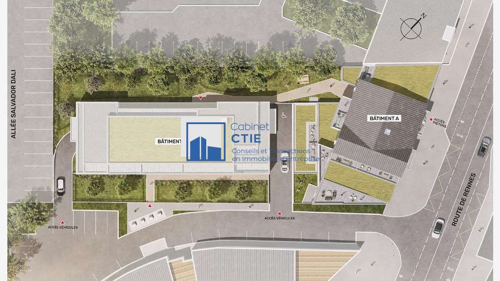 À vendre local commercial neuf 99m² Nantes