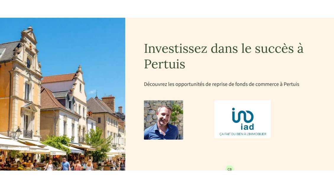 Vente local commercial 70m² à Pertuis