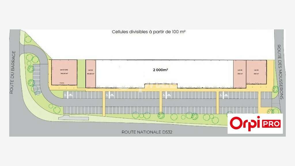 Local commercial neuf VEFA Chatuzange le Goubet
