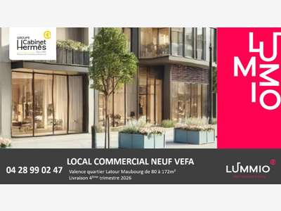 Commerces bureaux 79m² à la vente en VEFA Valence