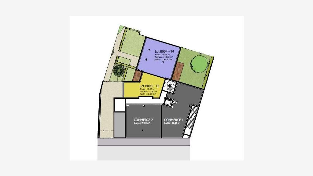 Commerces bureaux 79m² à la vente en VEFA Valence