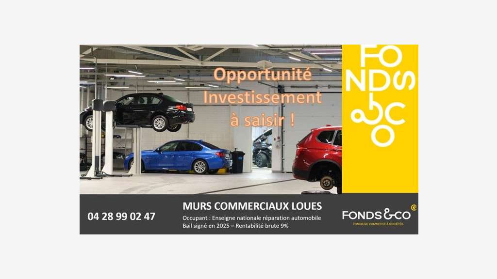 A saisir murs loués enseigne nationale renta 9%
