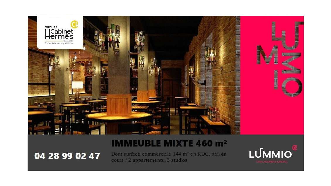 Immeuble mixte 460m² zone commerçante en Ardèche