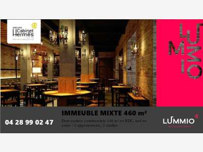 Immeuble mixte 460m² zone commerçante en Ardèche
