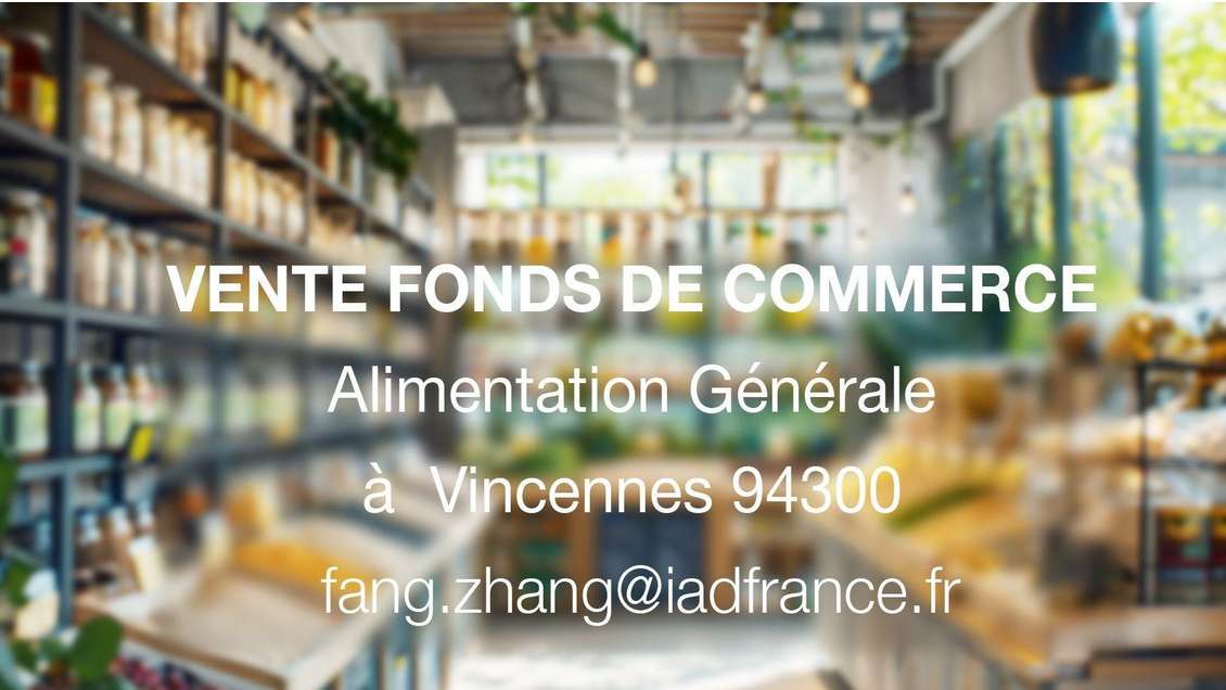 Vente FDC d’alimentation de luxe à Vincennes