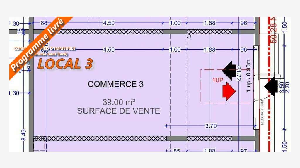 Vente local commercial neuf 39m² à Miramas