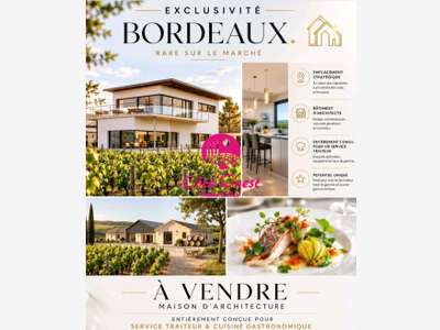 AV maison d'architecte usage mixte 450m² Bordeaux