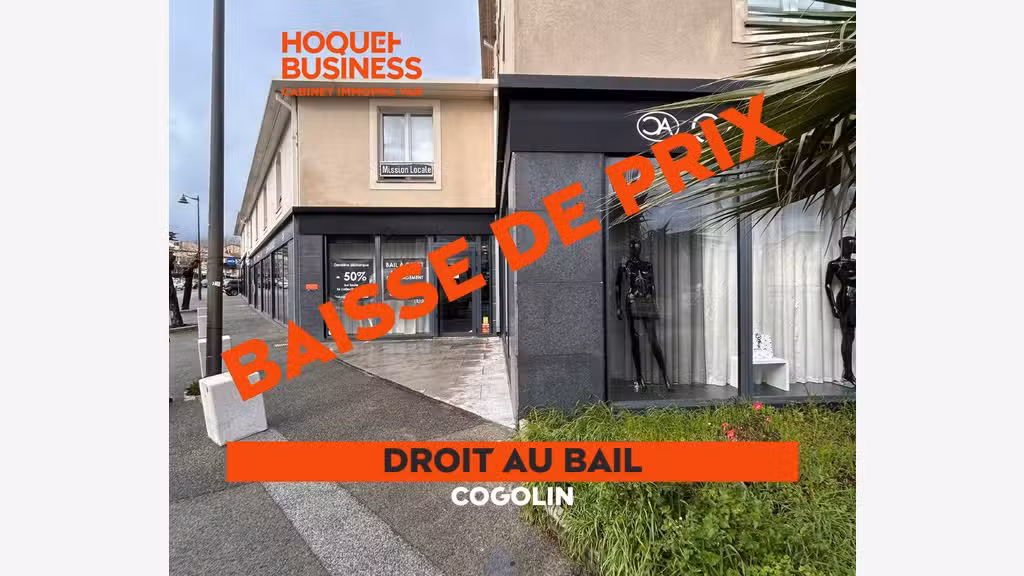 Cède bail local commercial de 145m² à Cogolin