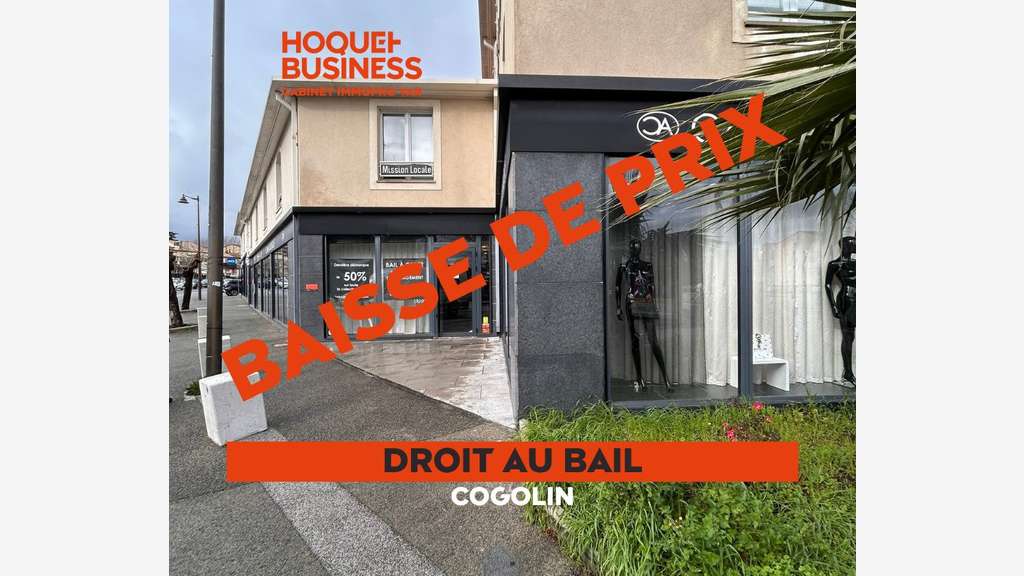 Cède bail local commercial de 145m² à Cogolin