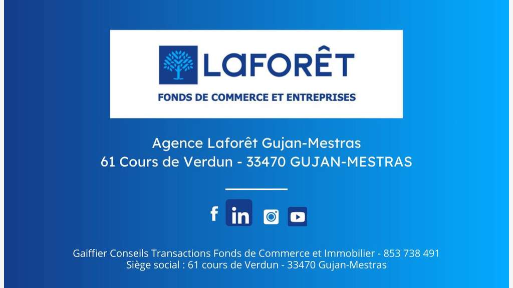 Vente magnifiques murs commerciaux à Bordeaux Gare