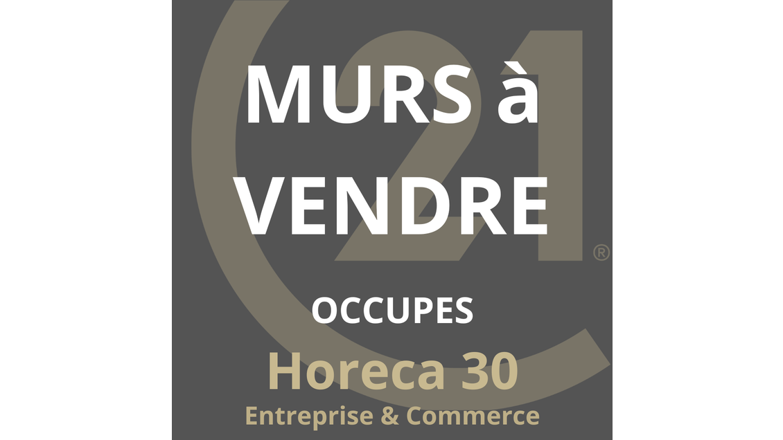 AV murs de restaurant licence IV occupé à Palavas