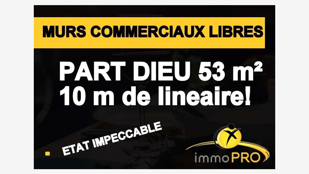 A vendre murs commerciaux libres de 53m² à Lyon