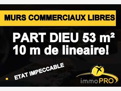 A vendre murs commerciaux libres de 53m² à Lyon