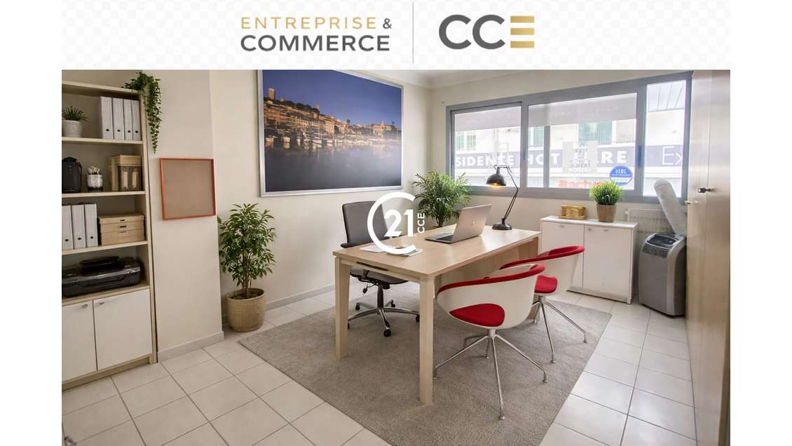 Vente bureaux 77m²R+1 à Cannes Carnot 