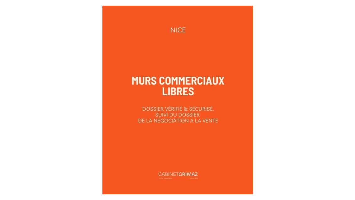 Vente murs commerciaux libres à Nice Gambetta 