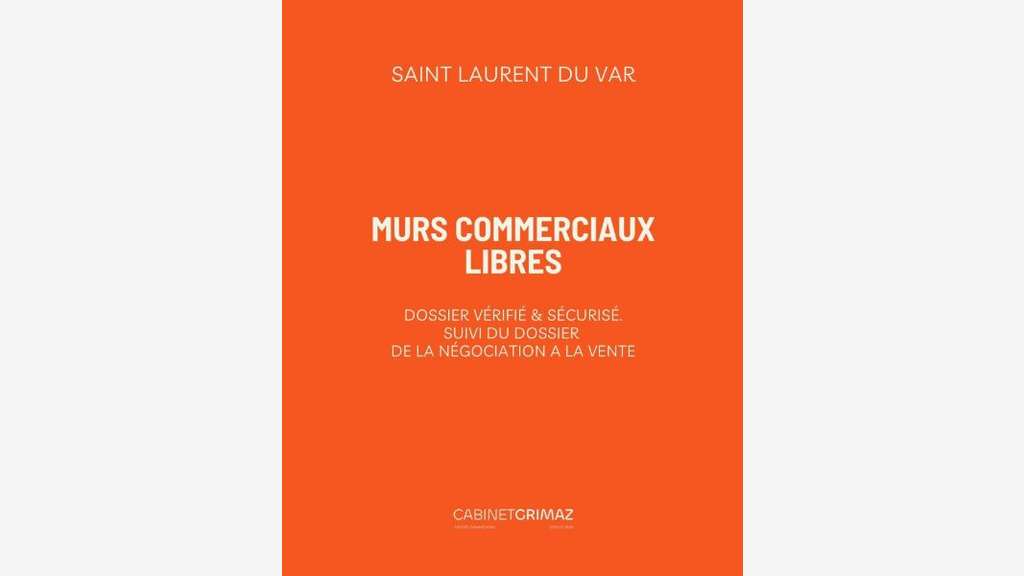 Vente murs restaurant libres Saint-Laurent-du-Var
