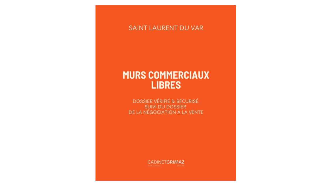 Vente murs restaurant libres Saint-Laurent-du-Var