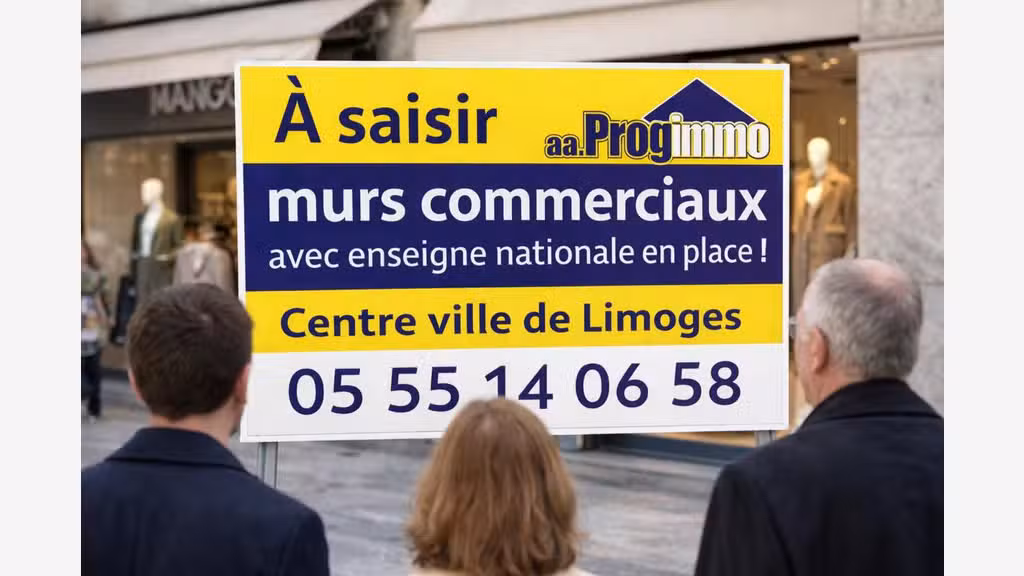 AV murs commerciaux avec groupe national en place