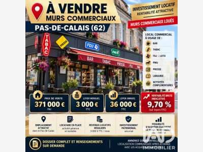 Vente murs commerciaux loués à Fressin