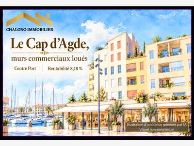 Vente murs commerciaux loués au Cap d'Agde Port