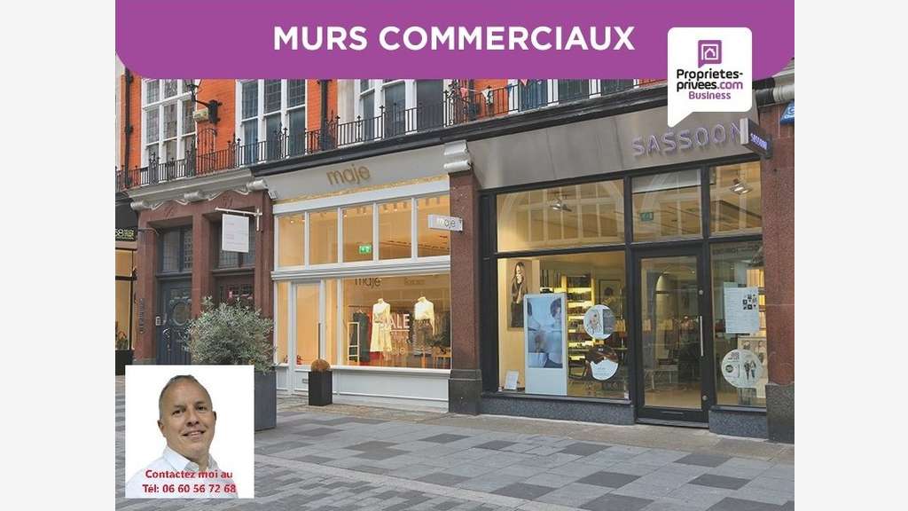 AV murs commerciaux loués 260m² empl premium 92