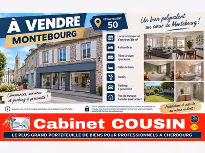 Vente murs commerciaux à Montebourg 