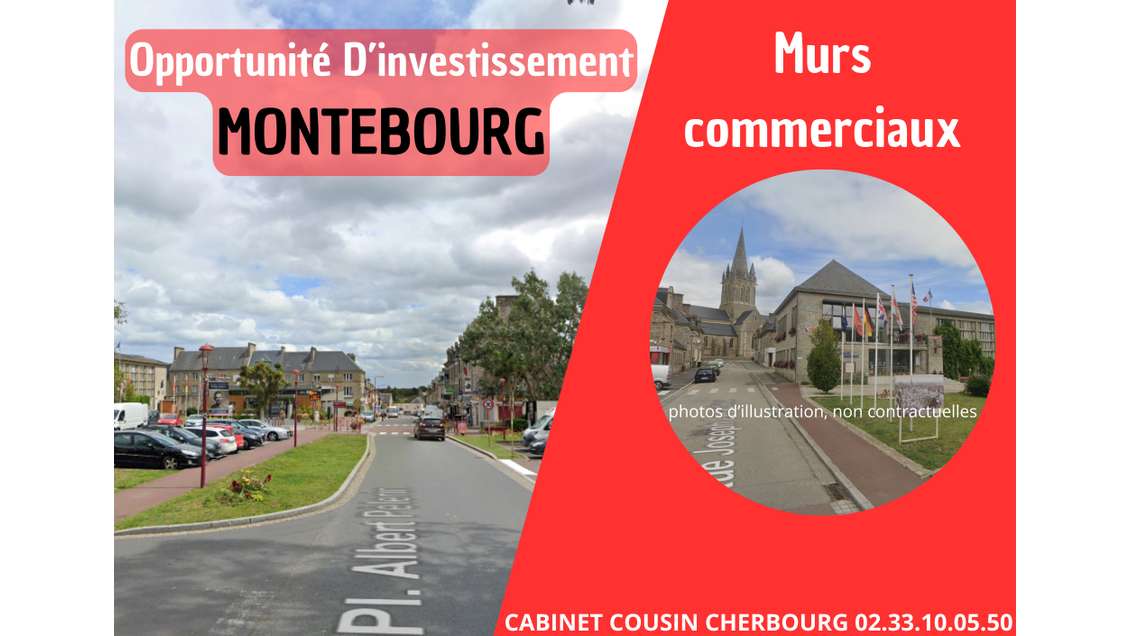 Vente murs commerciaux à Montebourg