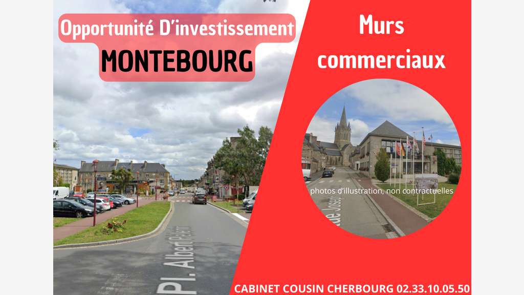 Vente murs commerciaux à Montebourg