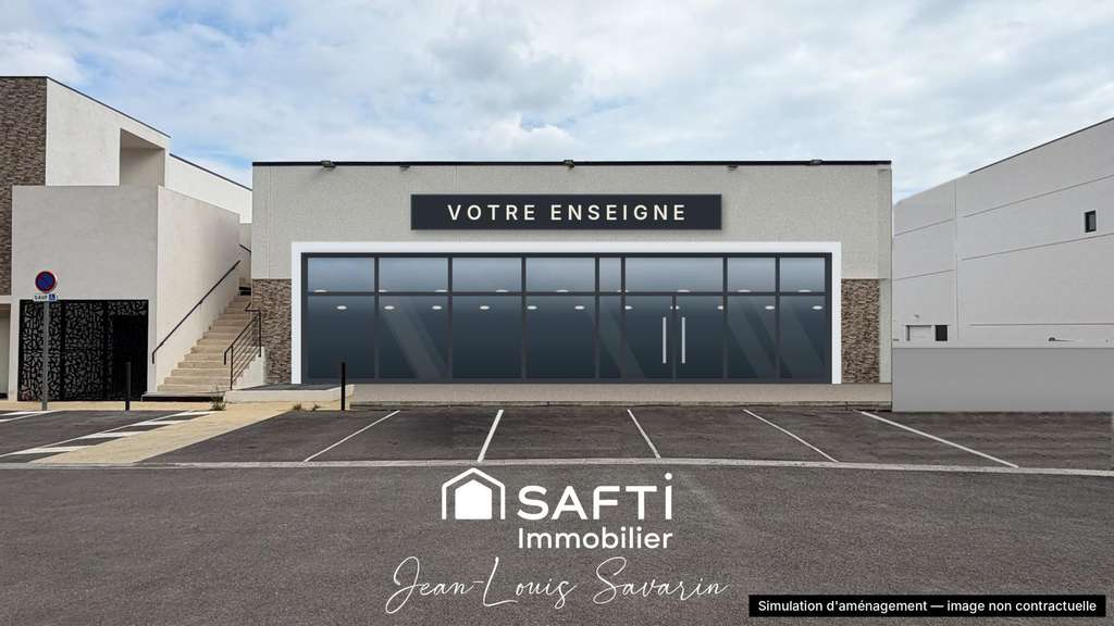 AV murs commerciaux neufs 485m² + parking à Cuers 