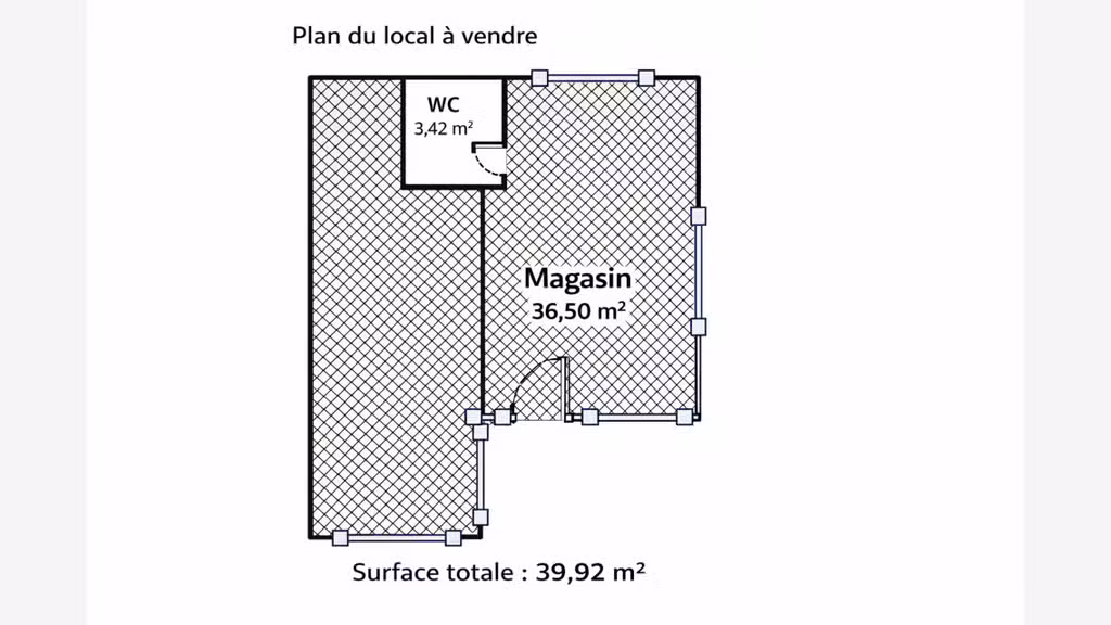 A vendre murs commerciaux occupés à La Palmyre