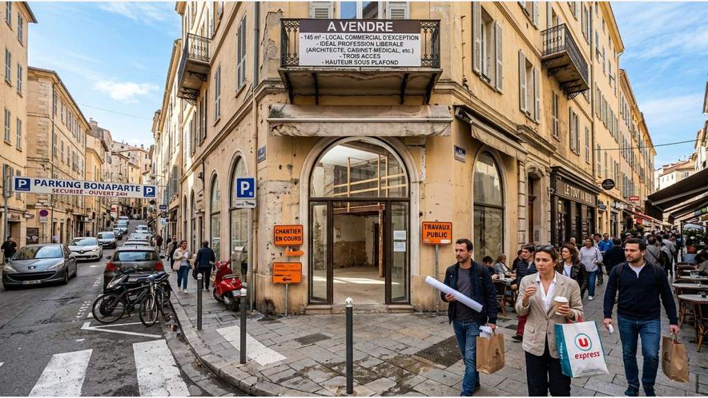 AV murs commerciaux 145m²  route des Sanguinaires