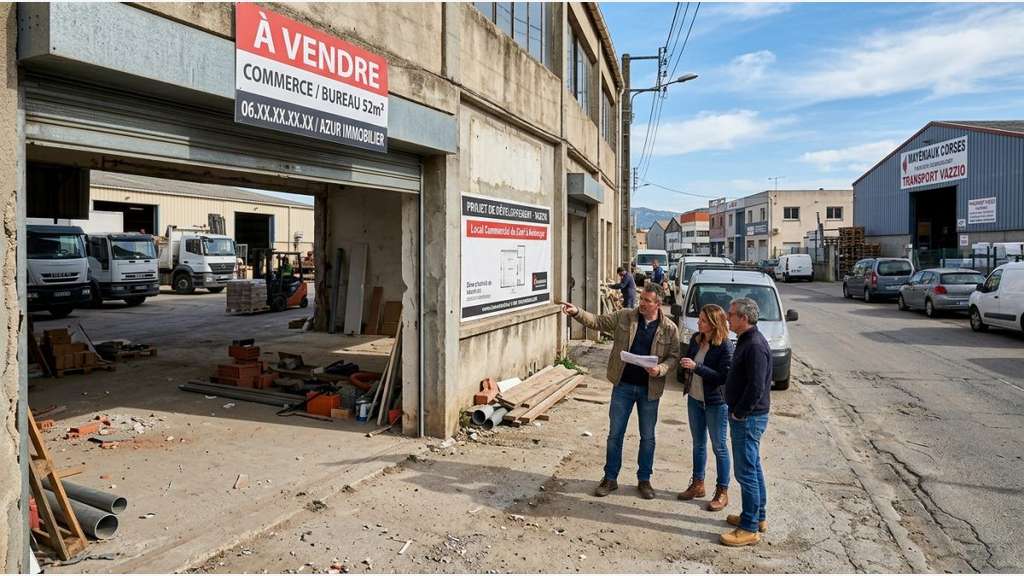 Vente murs commerciaux 52m² à Ajaccio Vazzio