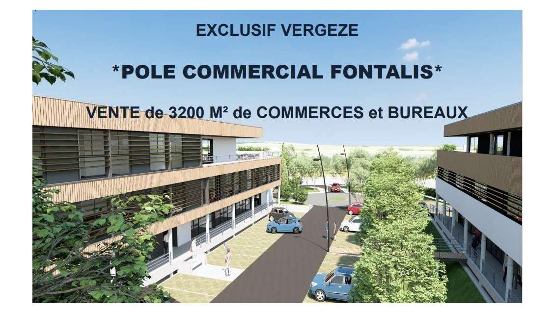 Vente murs commerciaux projet 78m² Vergèze RN113