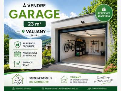 Vente Garage sécurisé 23m² pied des pistes Vaujany