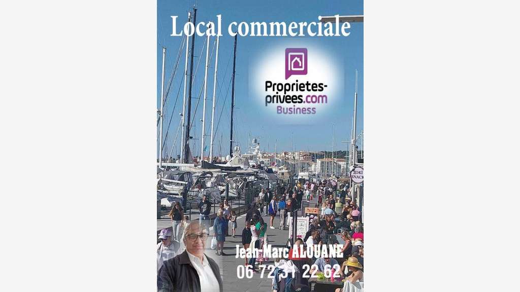 Vente local commerce rue piétonne du cap d'Agde