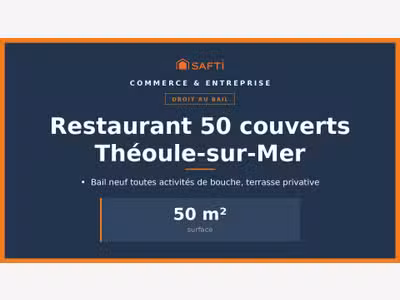 Alocal restaurant 50 places à Théoule-sur-Mer