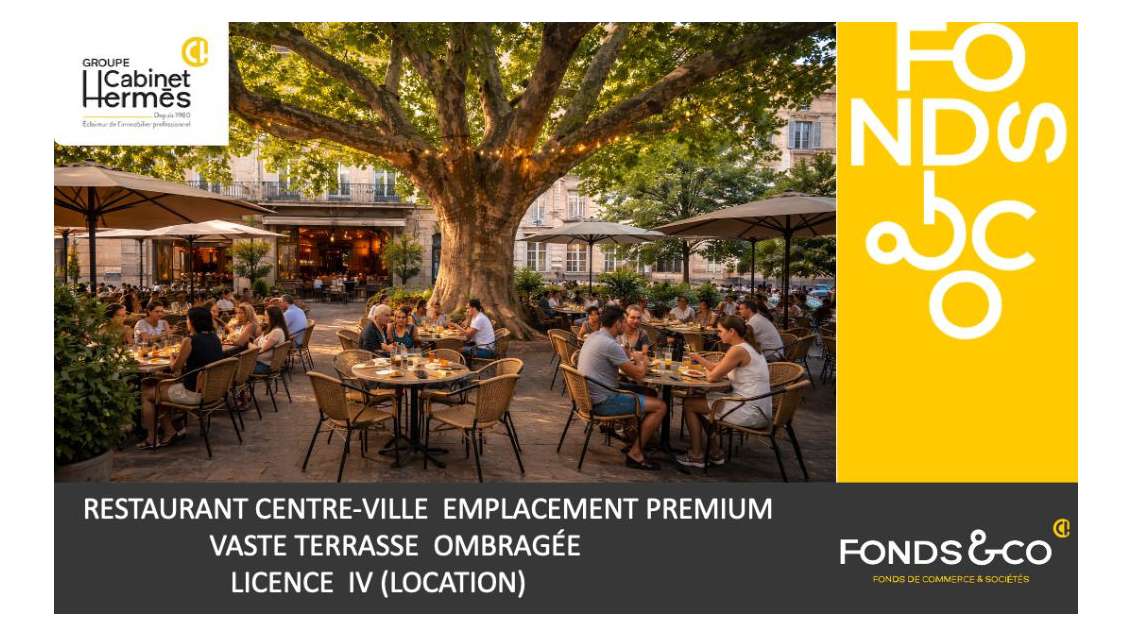 A louer restaurant 72m² Lic IV Valence centre