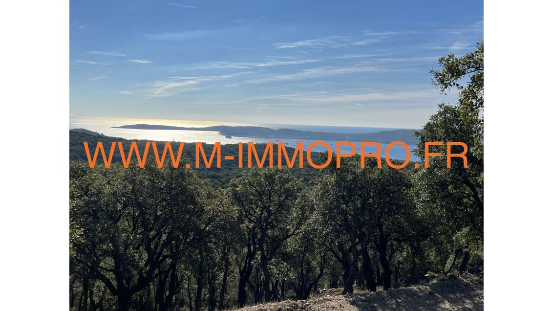 Vente terrain 38 hectares vue mer à Sainte Maxime