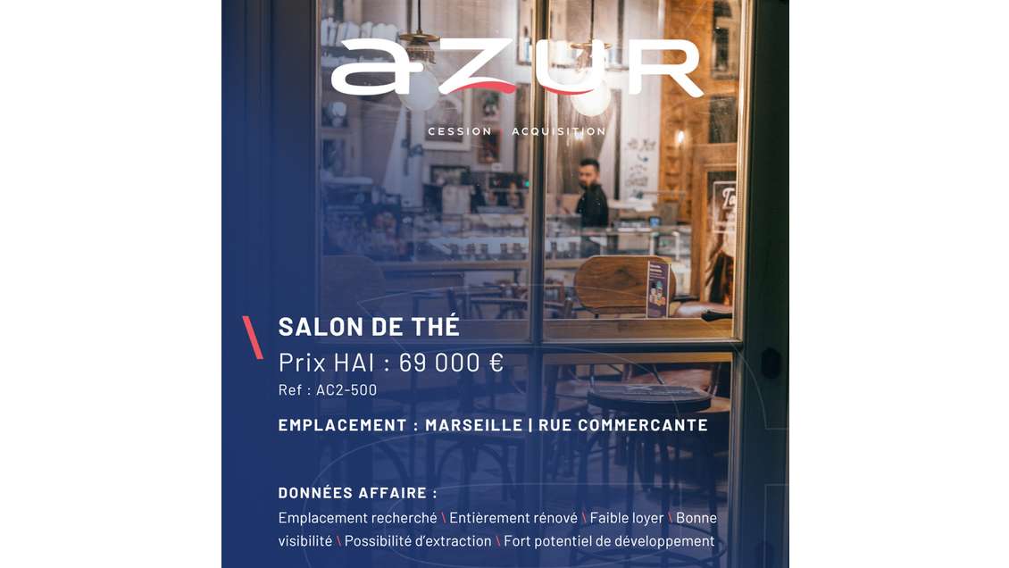 AV local commercial pour restauration Marseille 6e