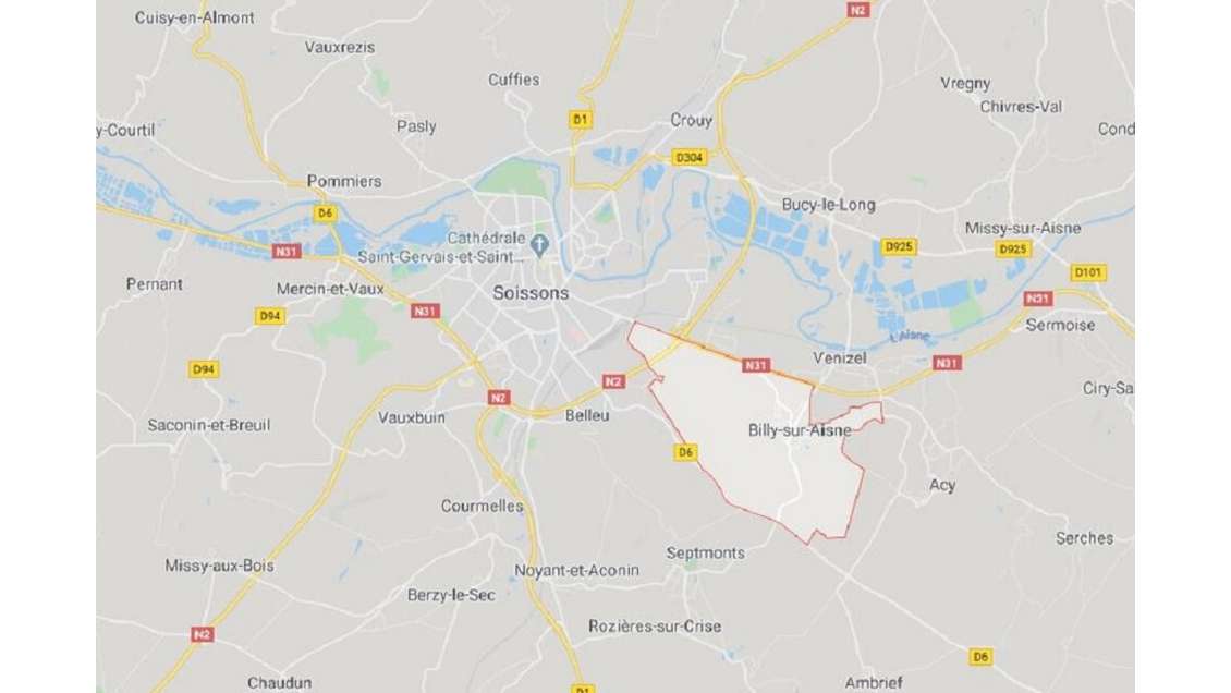 Vente terrain 23000m² à Billy-sur-aisne