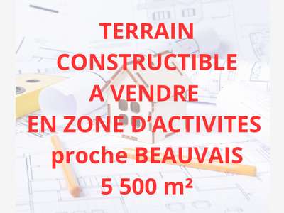 Terrain constructible 9400m² à vendre ZA Beauvais