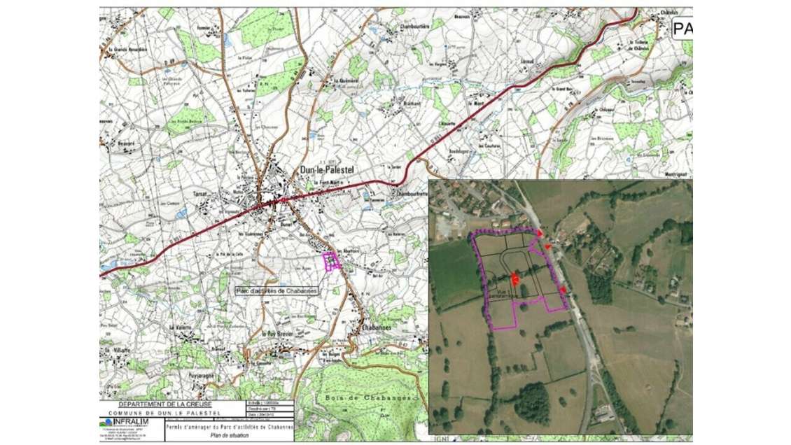 Vente terrain 50000m² divisibles à Dun-le-Palestel