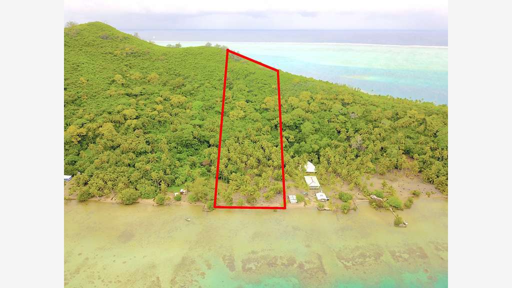 Terrain d'exception Bora Bora en face Vaitape