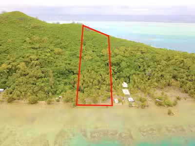 Terrain d'exception Bora Bora en face Vaitape