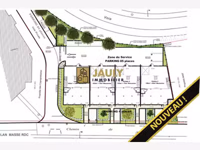 Terrain constructible 2101m² + Projet PC accepté