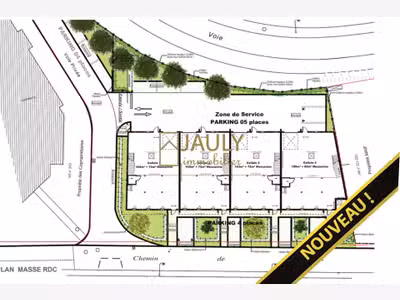Terrain constructible 2101 m² + Projet PC accepté